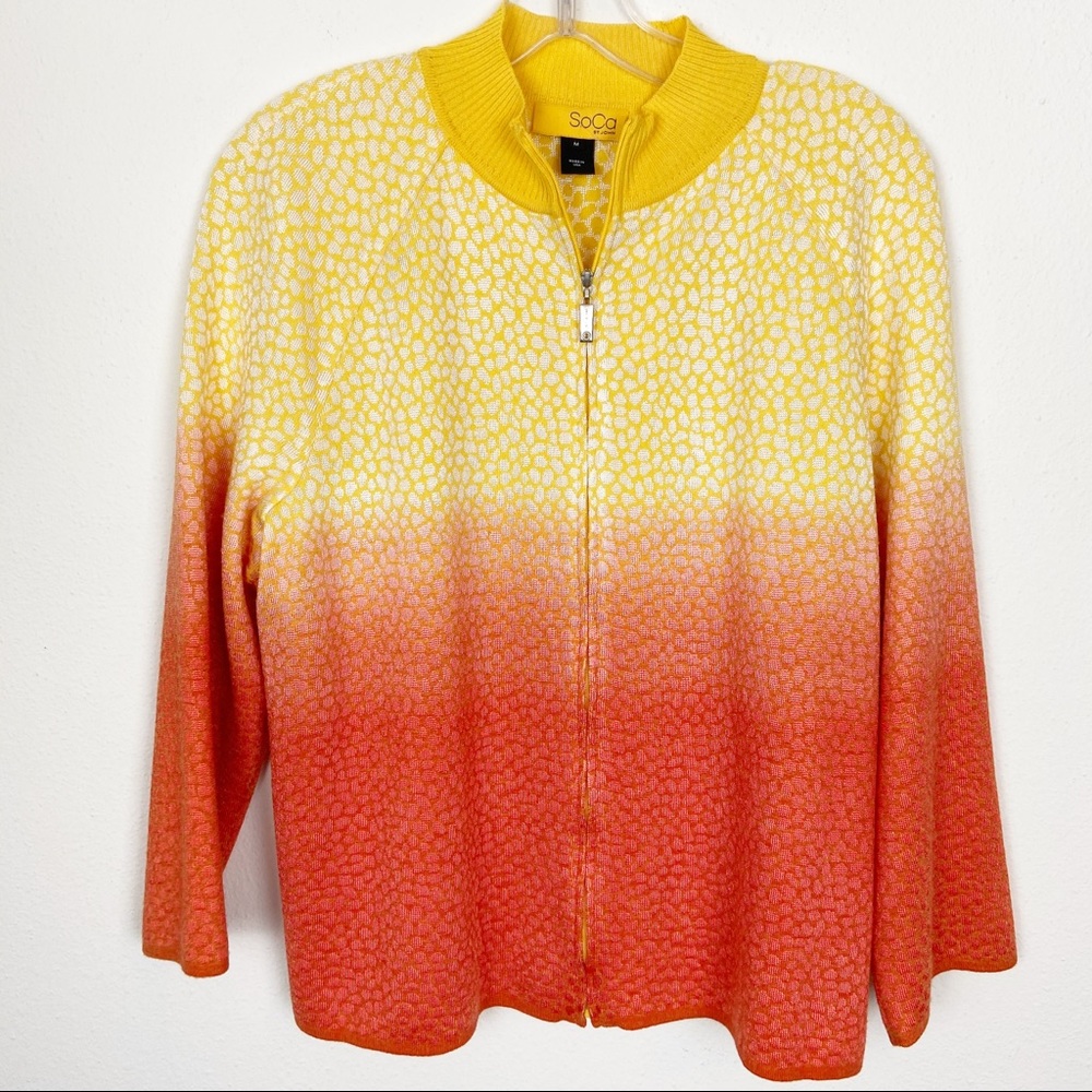 SoCa by St John zip sweater